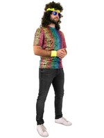 Feestkleding Breda T-shirt neon panter unisex