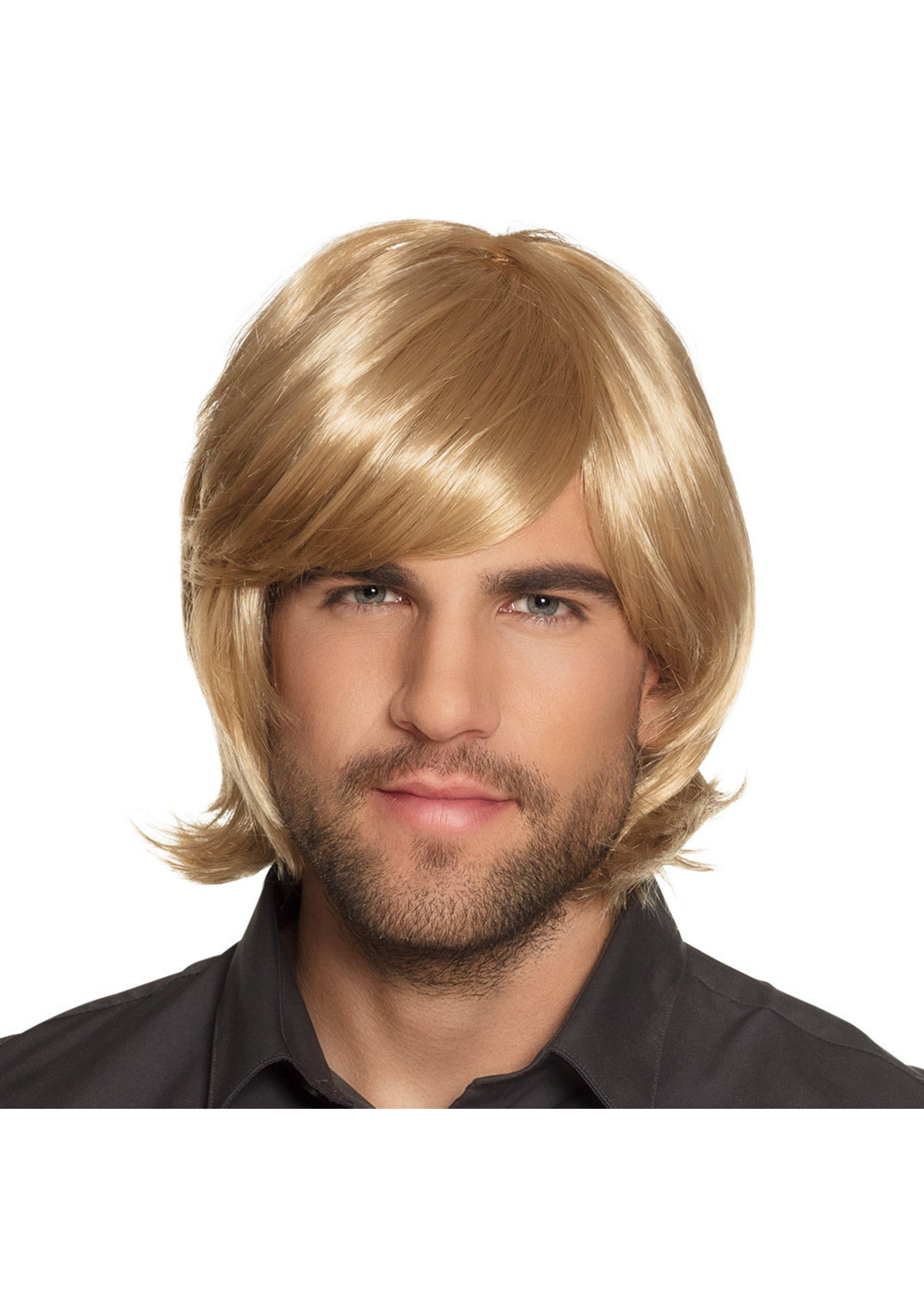 Feestkleding Breda Pruik Spike Blond