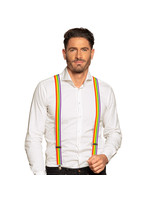 Feestkleding Breda Bretels regenboog