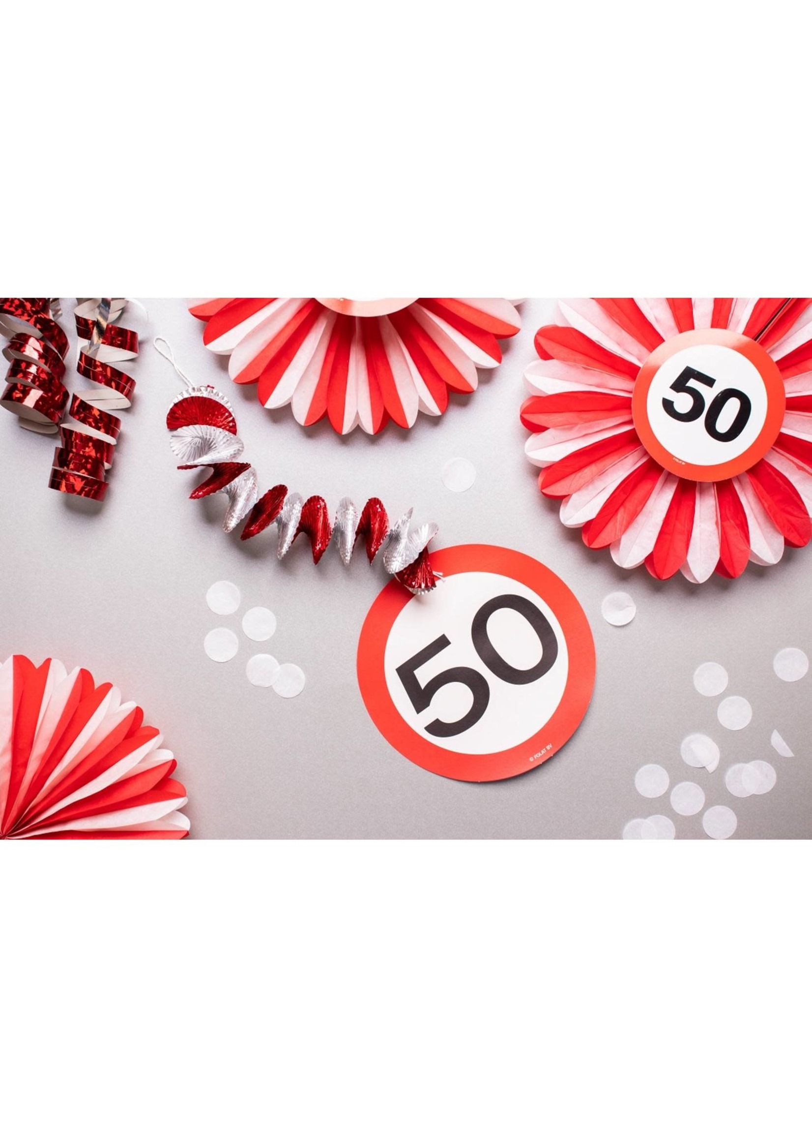 Feestkleding Breda Hangdecoratie Verkeersbord 21