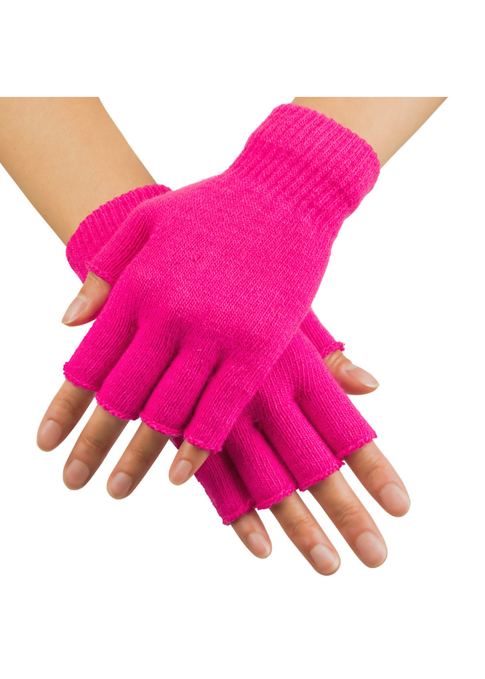 Handschoen  Vingerloze Neon roze