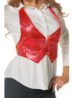 Wilbers & Wilbers Vestje pailletten rood