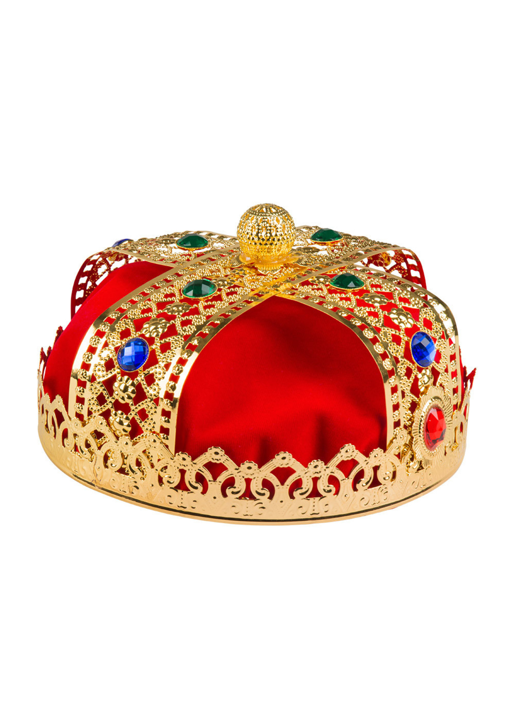 Feestkleding Breda Metalen kroon Royal king de luxe