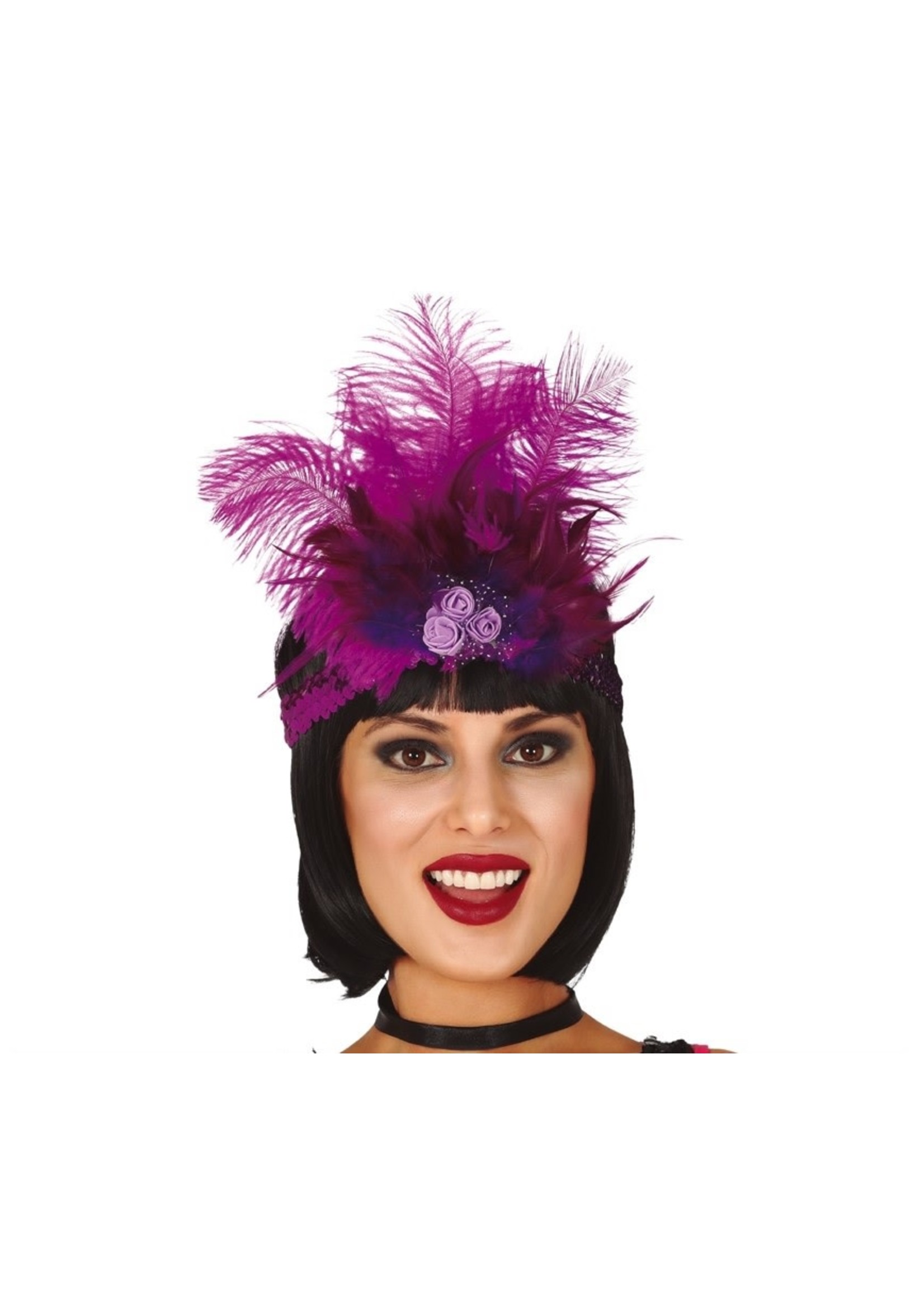 Fiestas Guirca Charleston luxe tiara paars