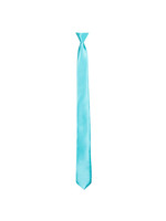 Feestkleding Breda Stropdas Shiny neonblauw (50 cm)