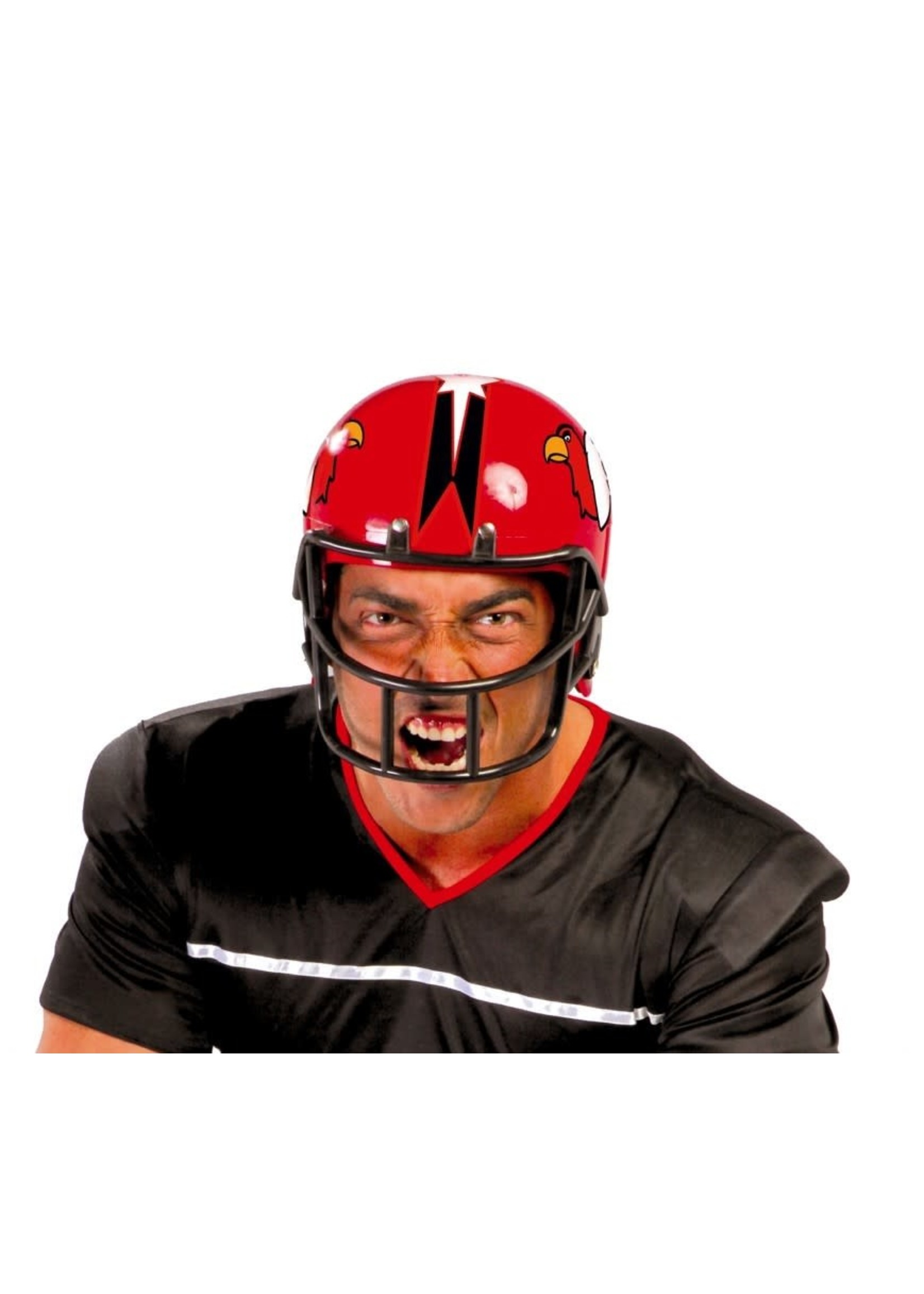 Feestkleding Breda American football helm rood