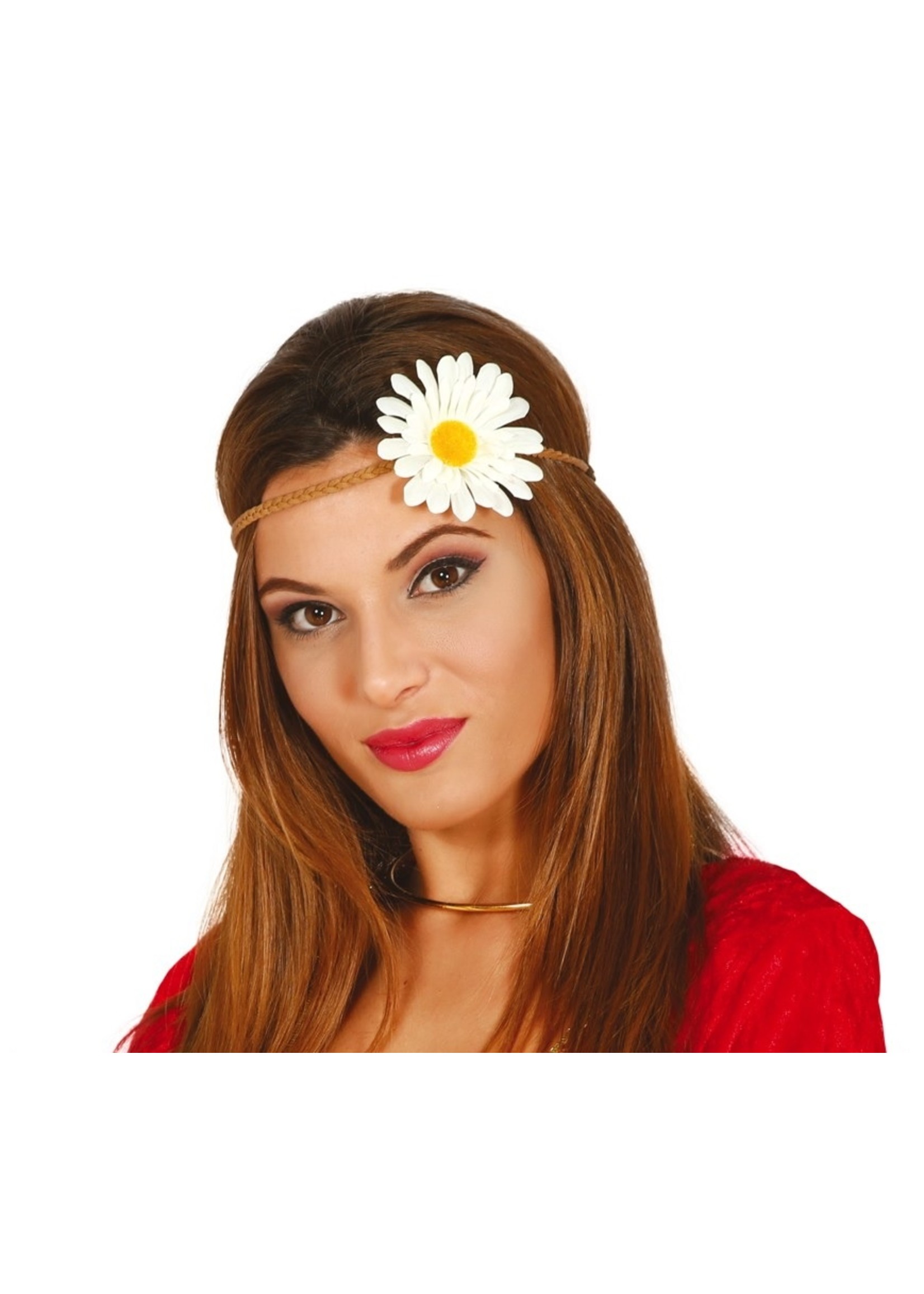 Feestkleding Breda Haarband bloem Hippie