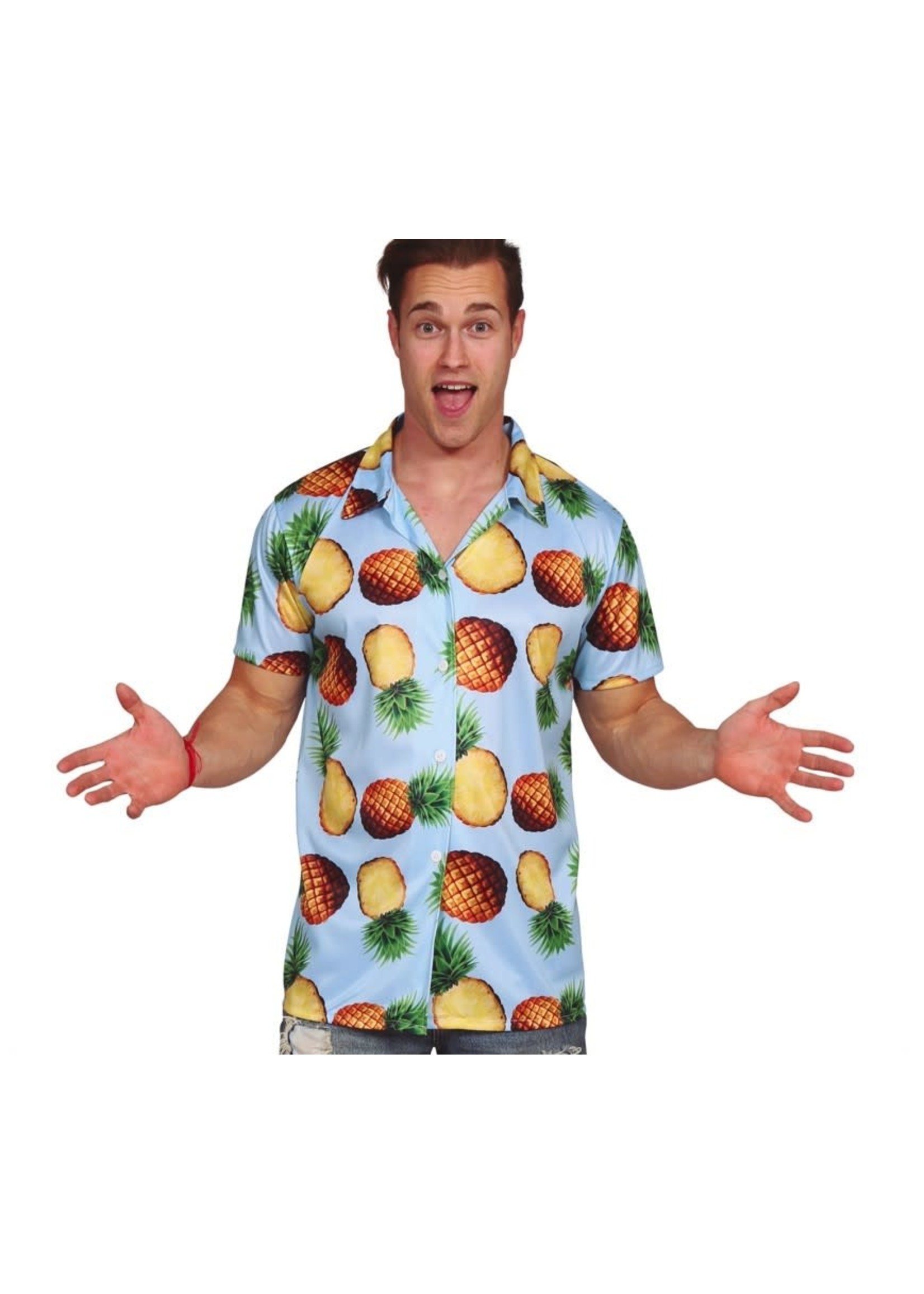 Fiestas Guirca Hawaii blouse met ananaspatroon