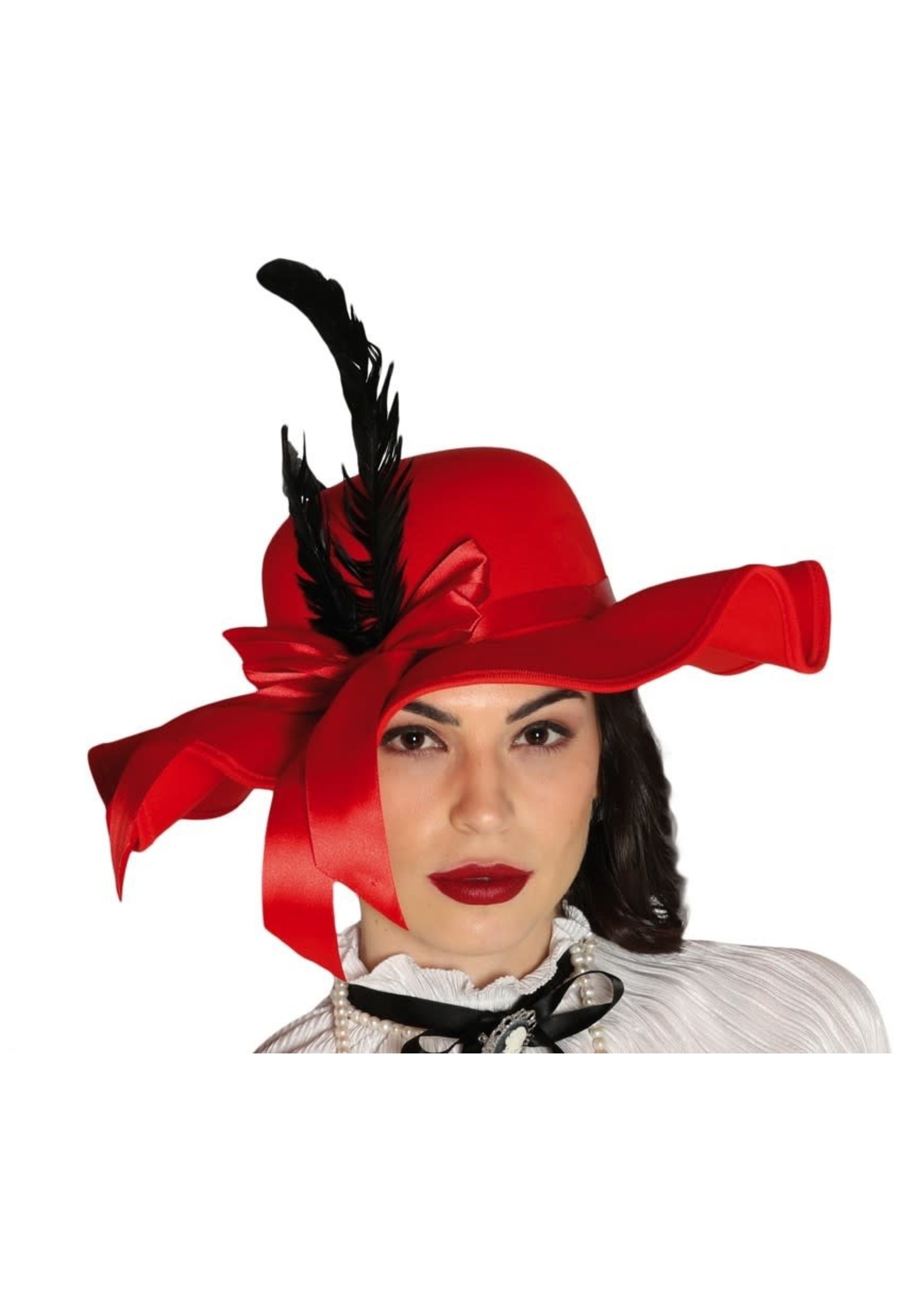Fiestas Guirca Hoed jaren 20 rood
