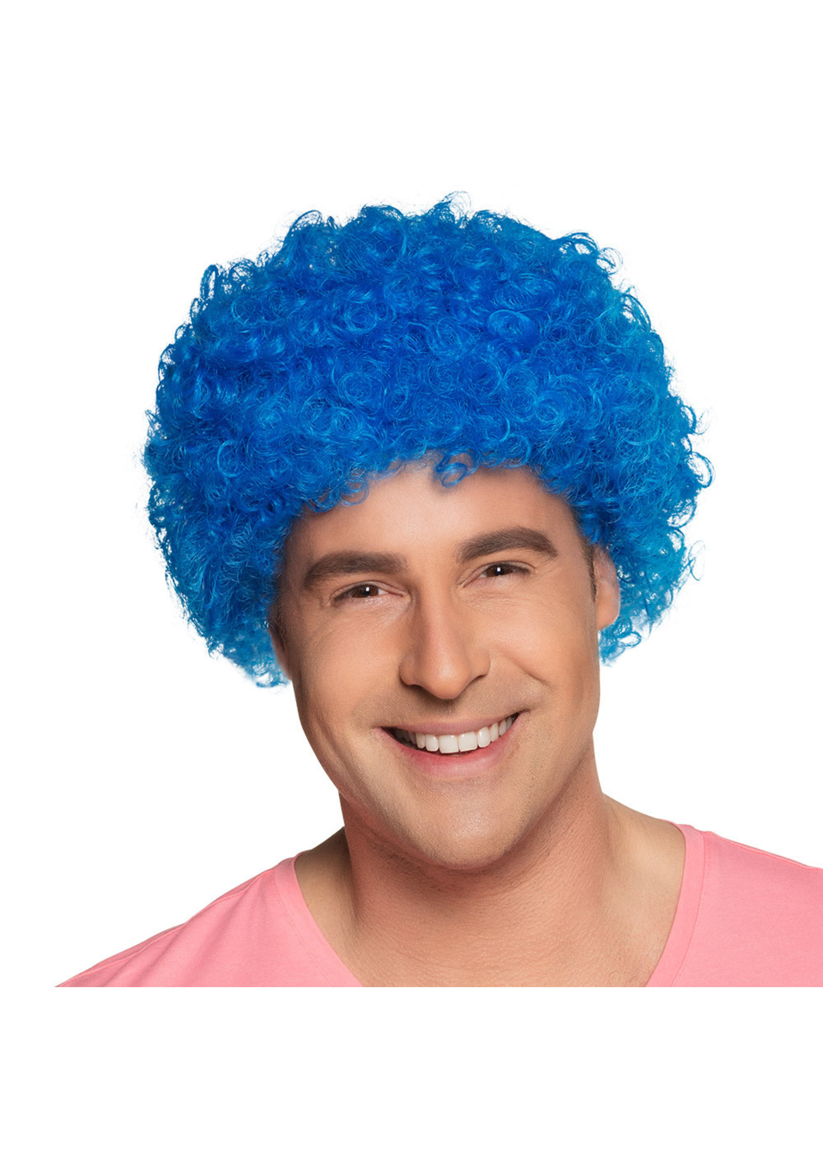 Feestkleding Breda Pruik Pop blauw