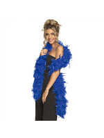 Feestkleding Breda Boa blauw