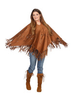 Feestkleding Breda Poncho hippie one size