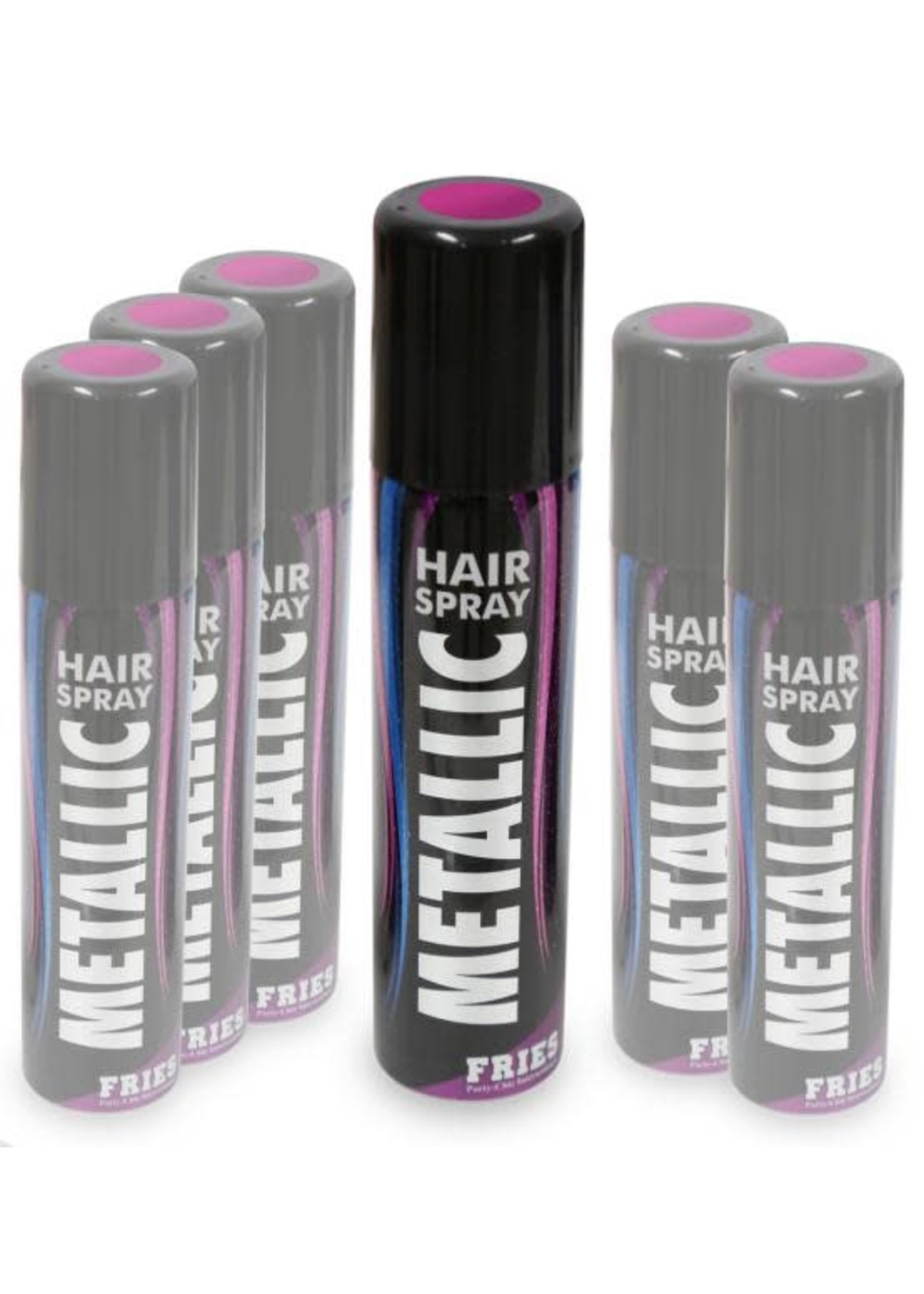 Feestkleding Breda Haarspray Metallic roze