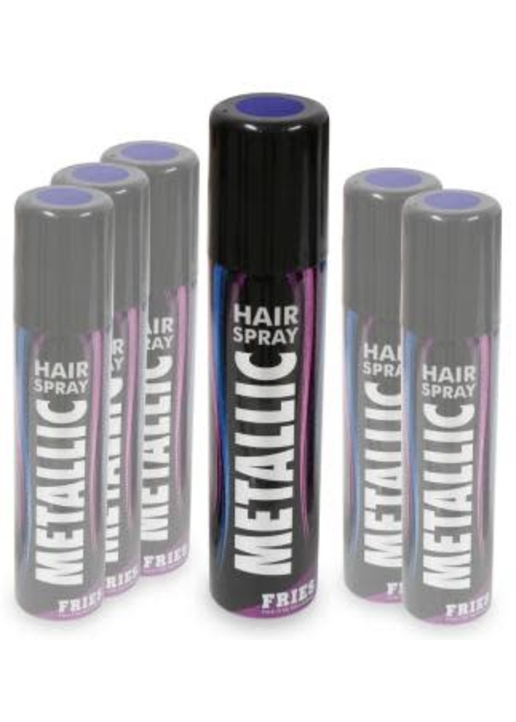 Feestkleding Breda Haarspray Metallic paars