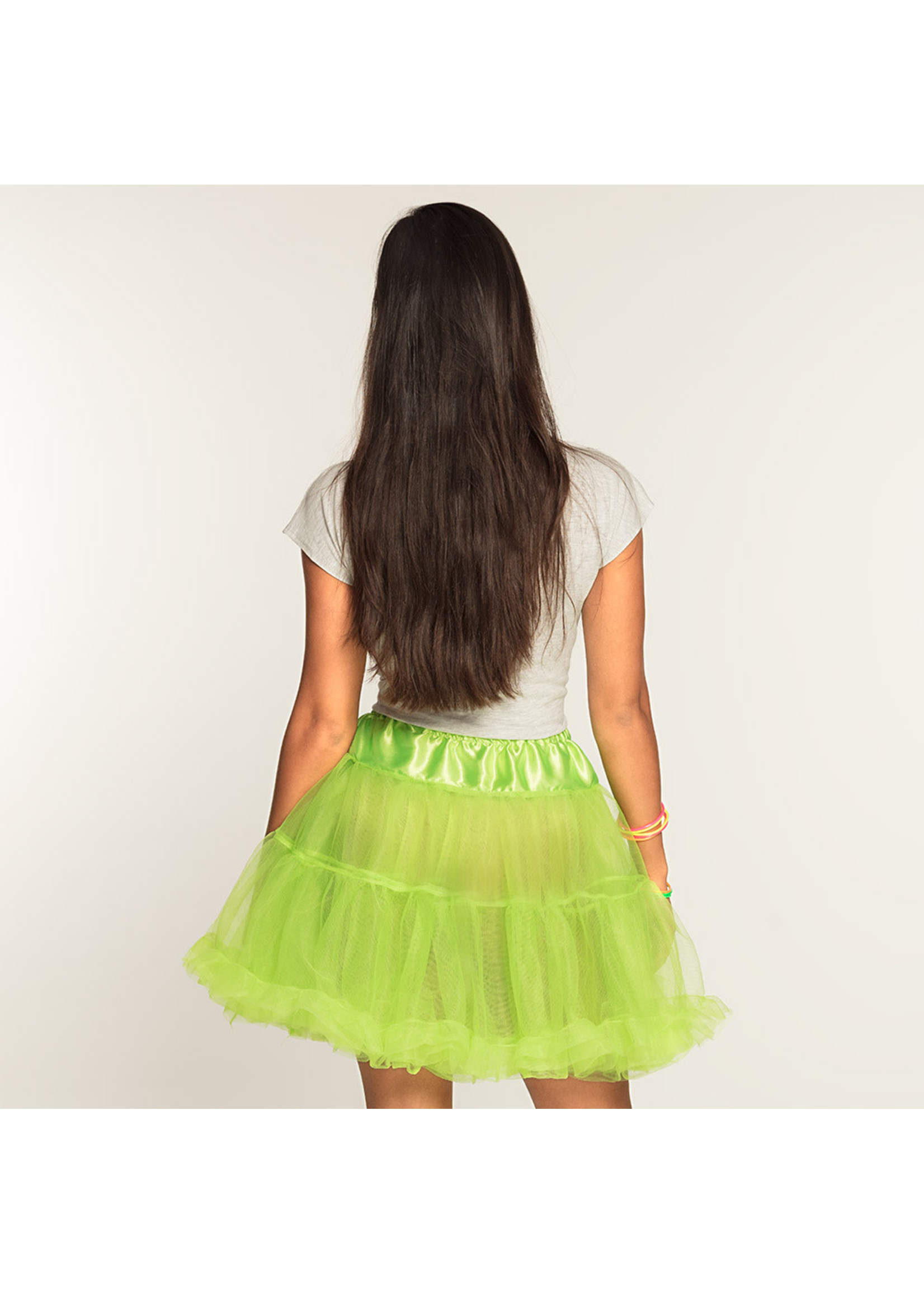 Feestkleding Breda Petticoat de luxe neon groen