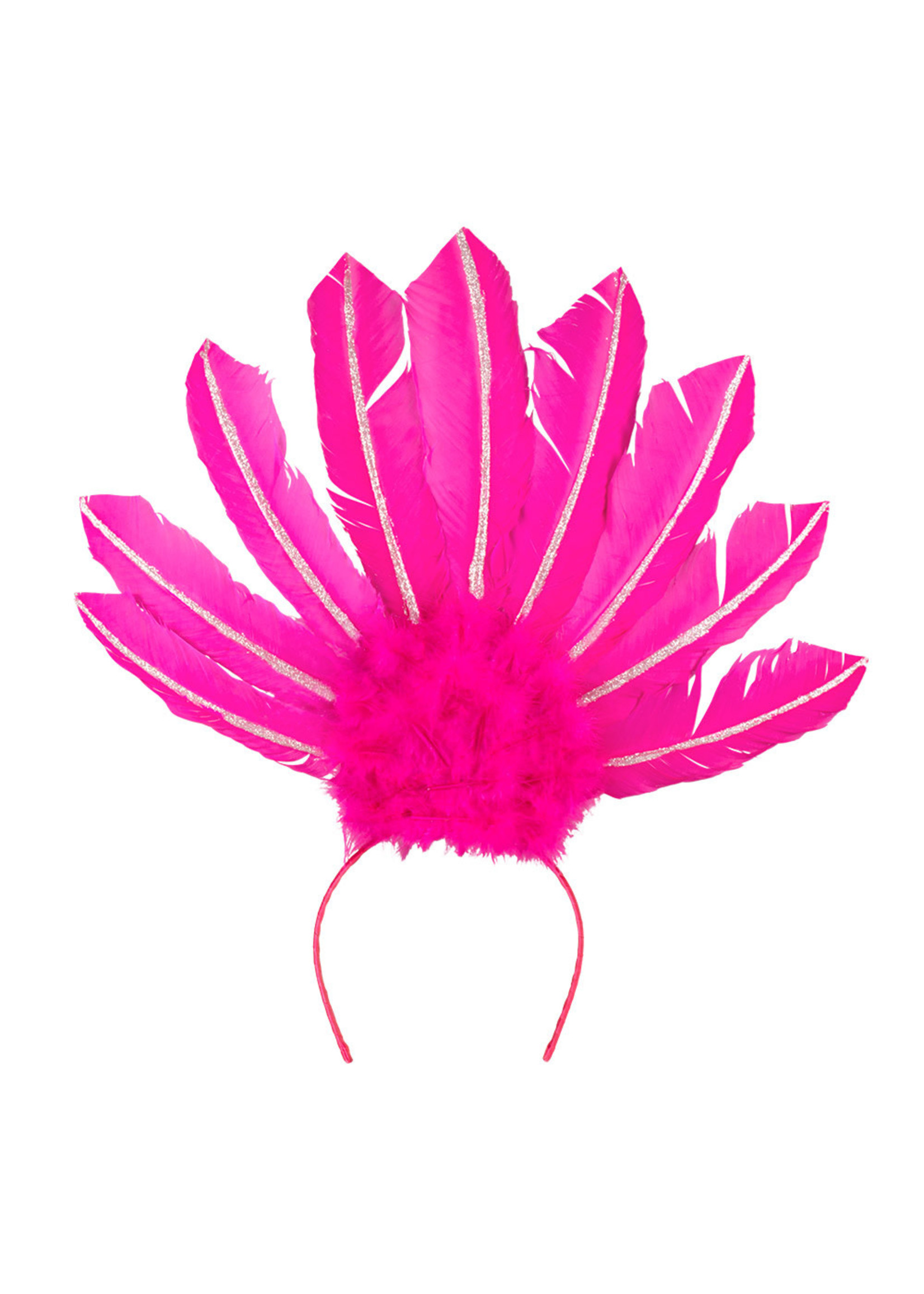 Feestkleding Breda Tiara Samba neon roze