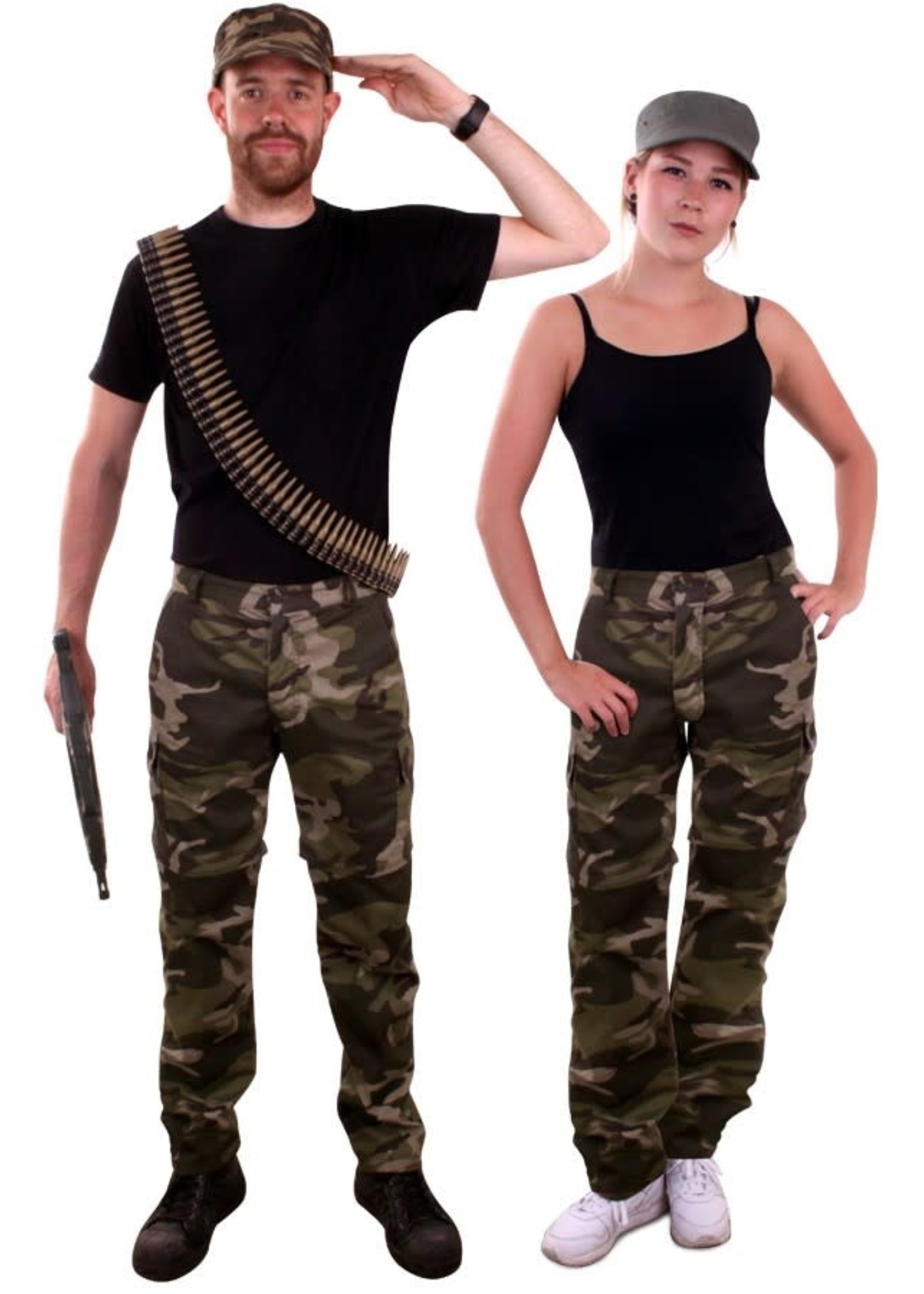 verrassing Beangstigend als je kunt Broek camouflage groen unisex | Feestkleding Breda - FeestkledingBreda.nl