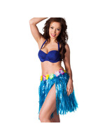 Feestkleding Breda Hawaii korte rok  blauw