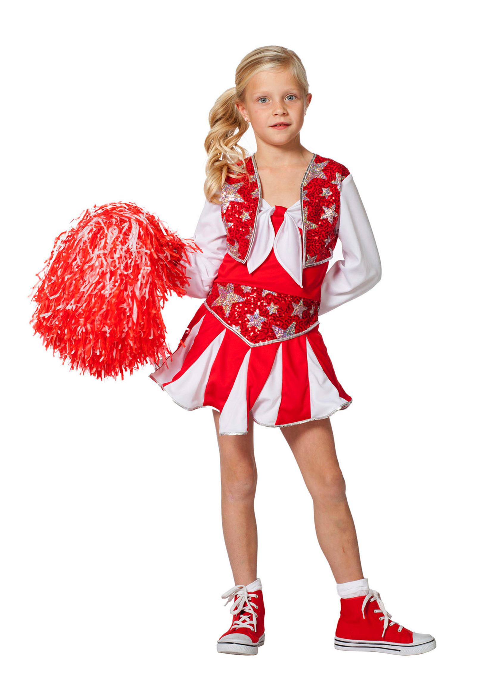 Feestkleding Breda Jurk Cheerleader luxe rood