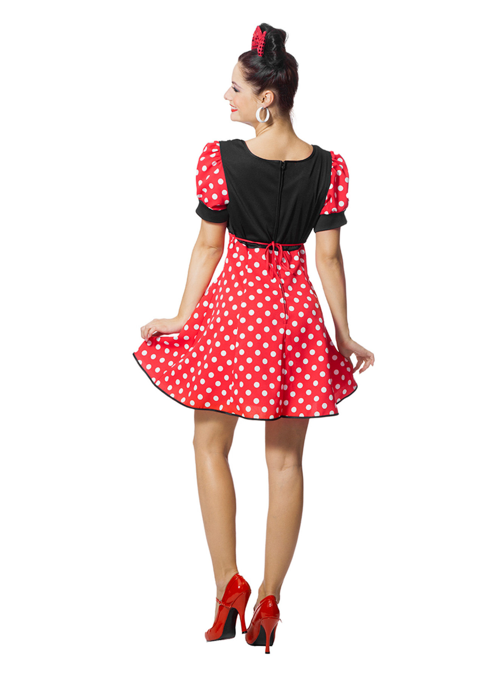 Wilbers & Wilbers Jurk rode stippenmuis