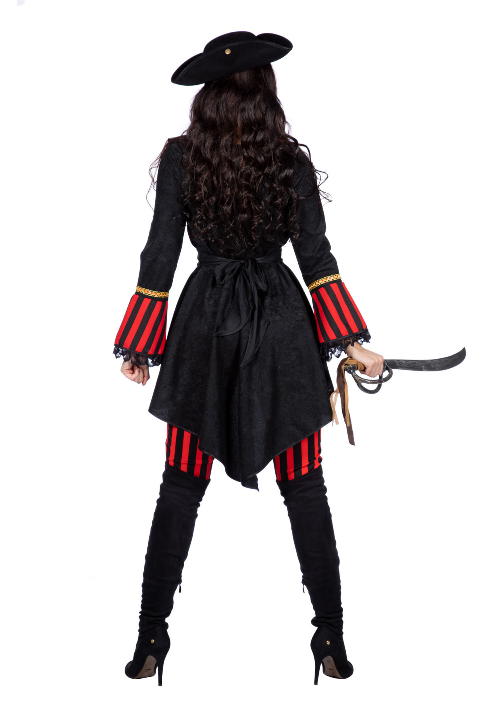 Feestkleding Breda Kostuum Piraat Pirate Stripe dames