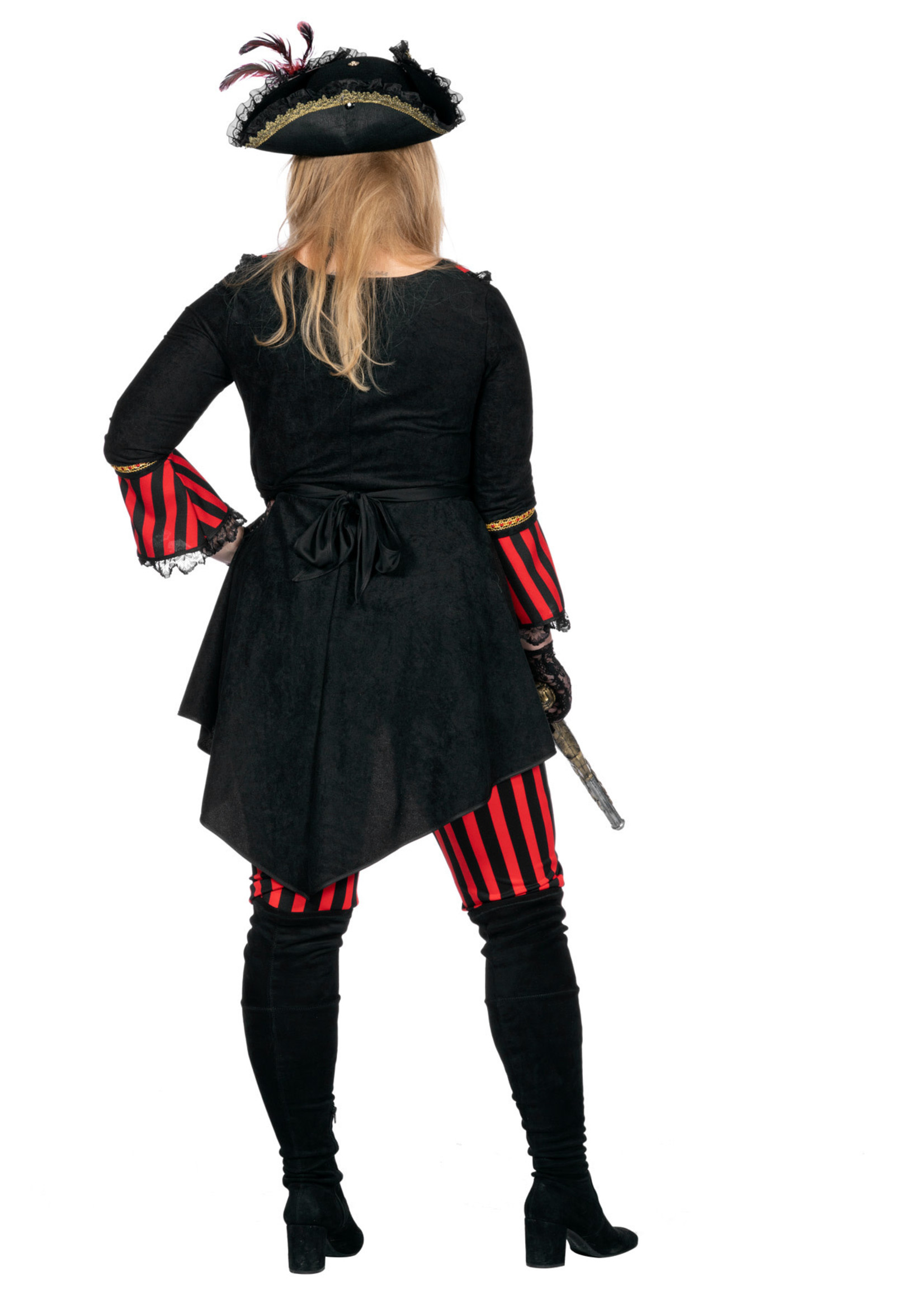 Feestkleding Breda Kostuum Piraat Pirate Stripe dames