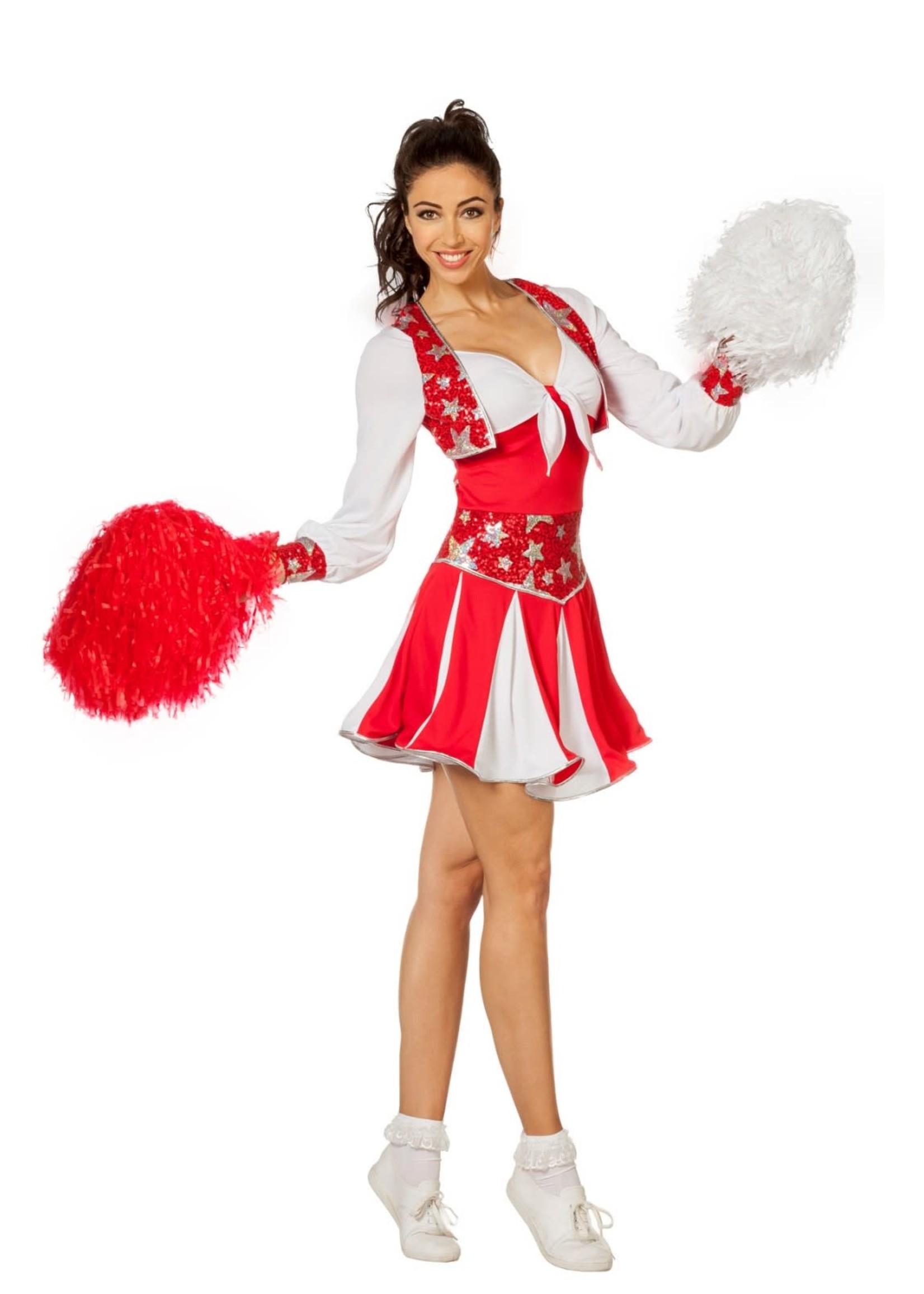 Feestkleding Breda Jurk Cheerleader luxe rood