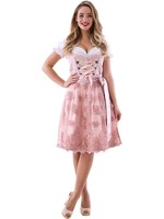 Feestkleding Breda Dirndl jurk poeder roze