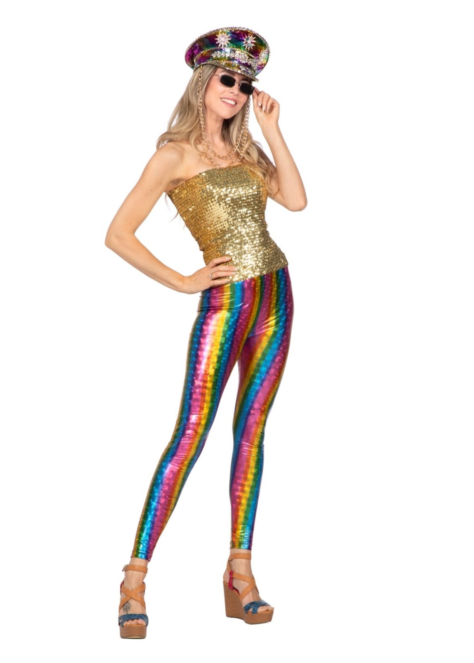 Feestkleding Breda Legging festival regenboog