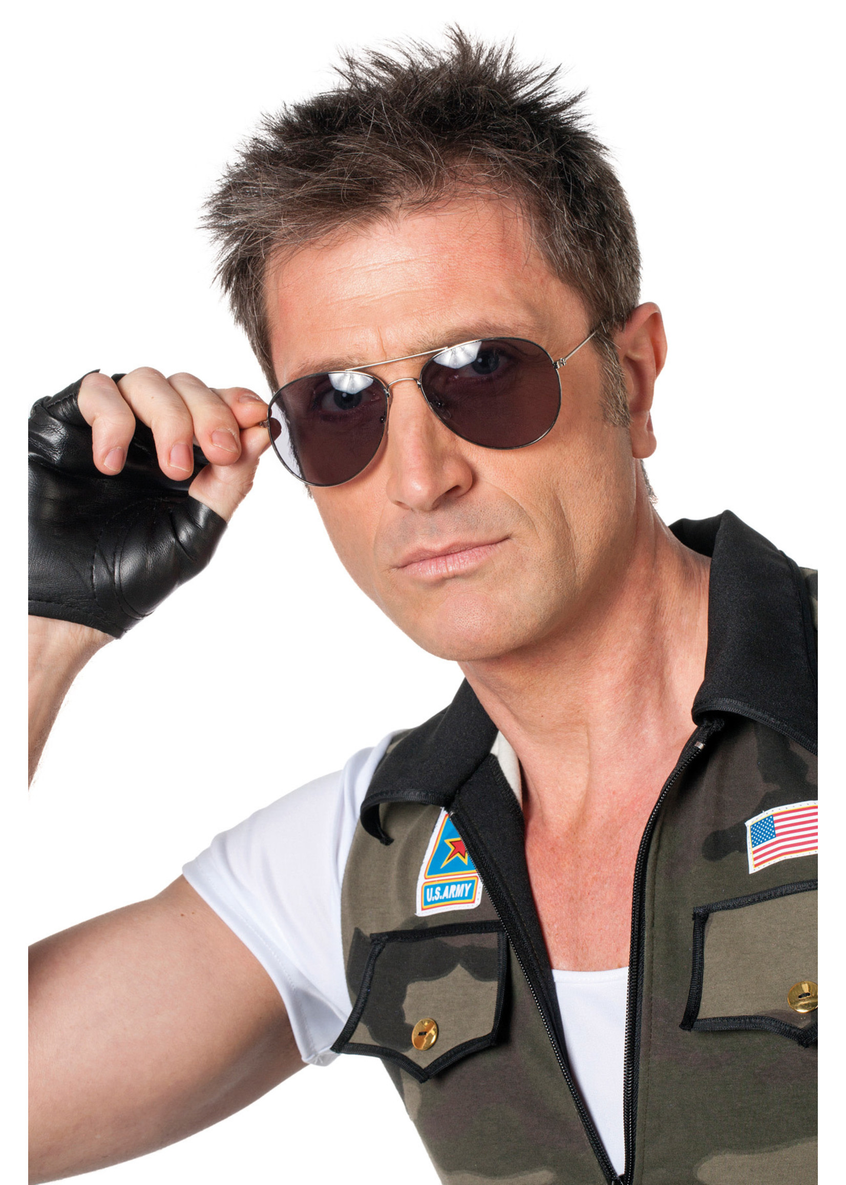 Feestkleding Breda Bril Amerikaanse politie