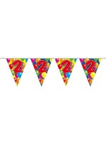 Feestkleding Breda Vlaggenlijn 2 jaar ballonnen - 10 meter