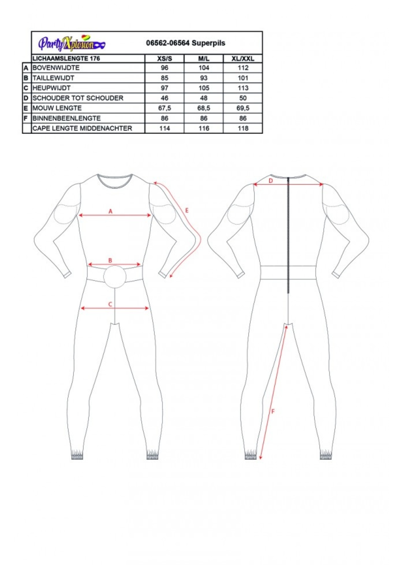 Feestkleding Breda Kostuum Superpils