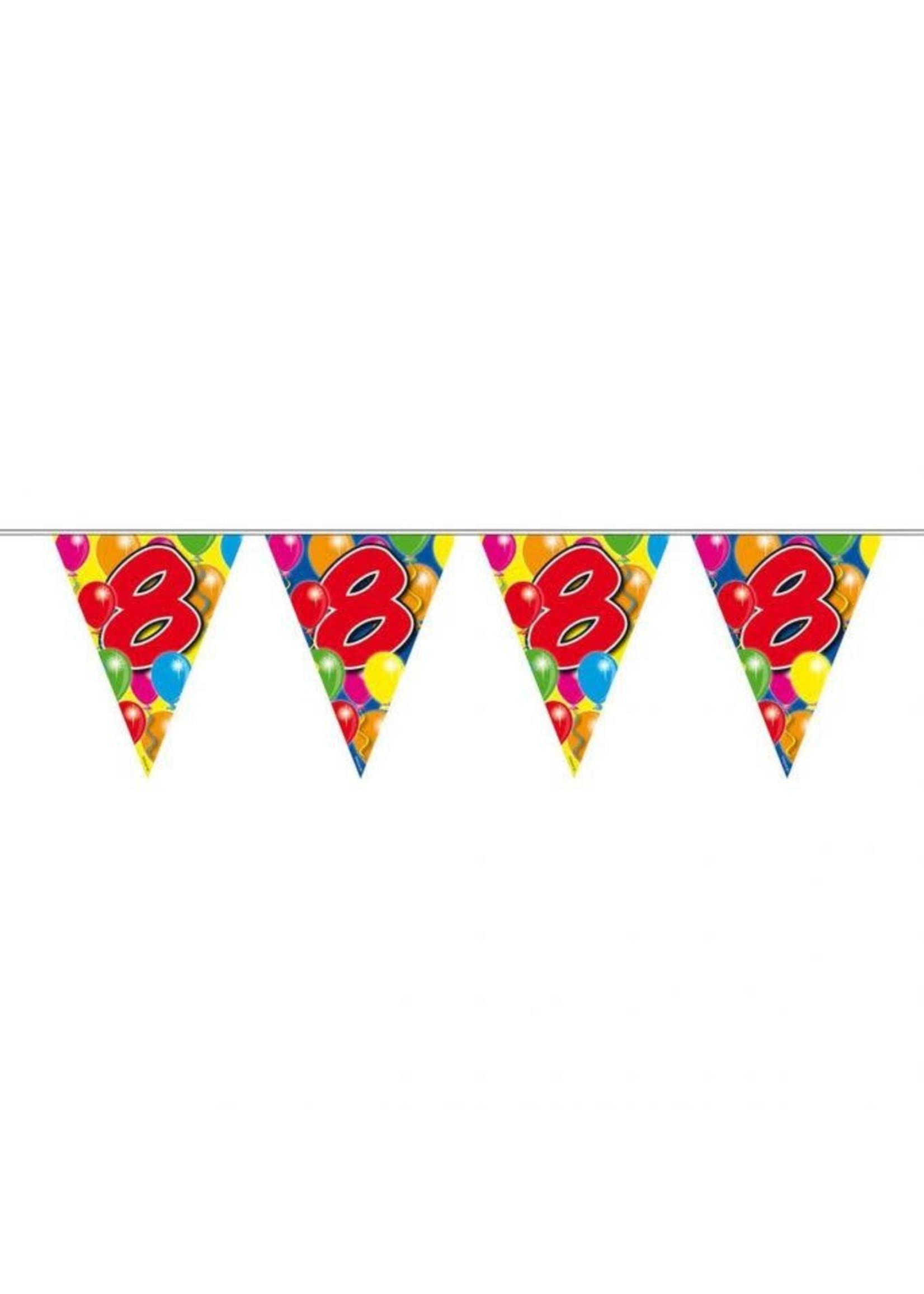 Folat Vlaggenlijn ballonnen 8 jaar