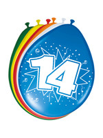 Feestkleding Breda 14 Jaar Ballonnen 30cm 8 stuks