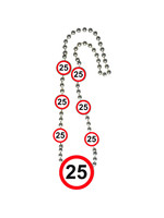 Feestkleding Breda Ketting verkeersbord 25