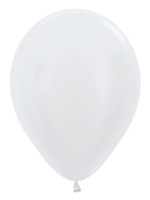 Feestkleding Breda Ballonnen Satin Pearl White 405