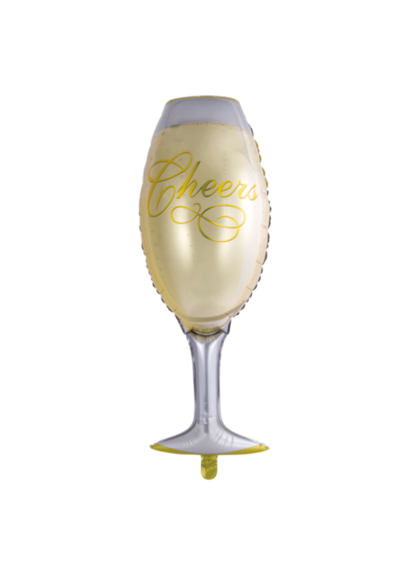 Feestkleding Breda Folie ballon champagne glas 84 cm