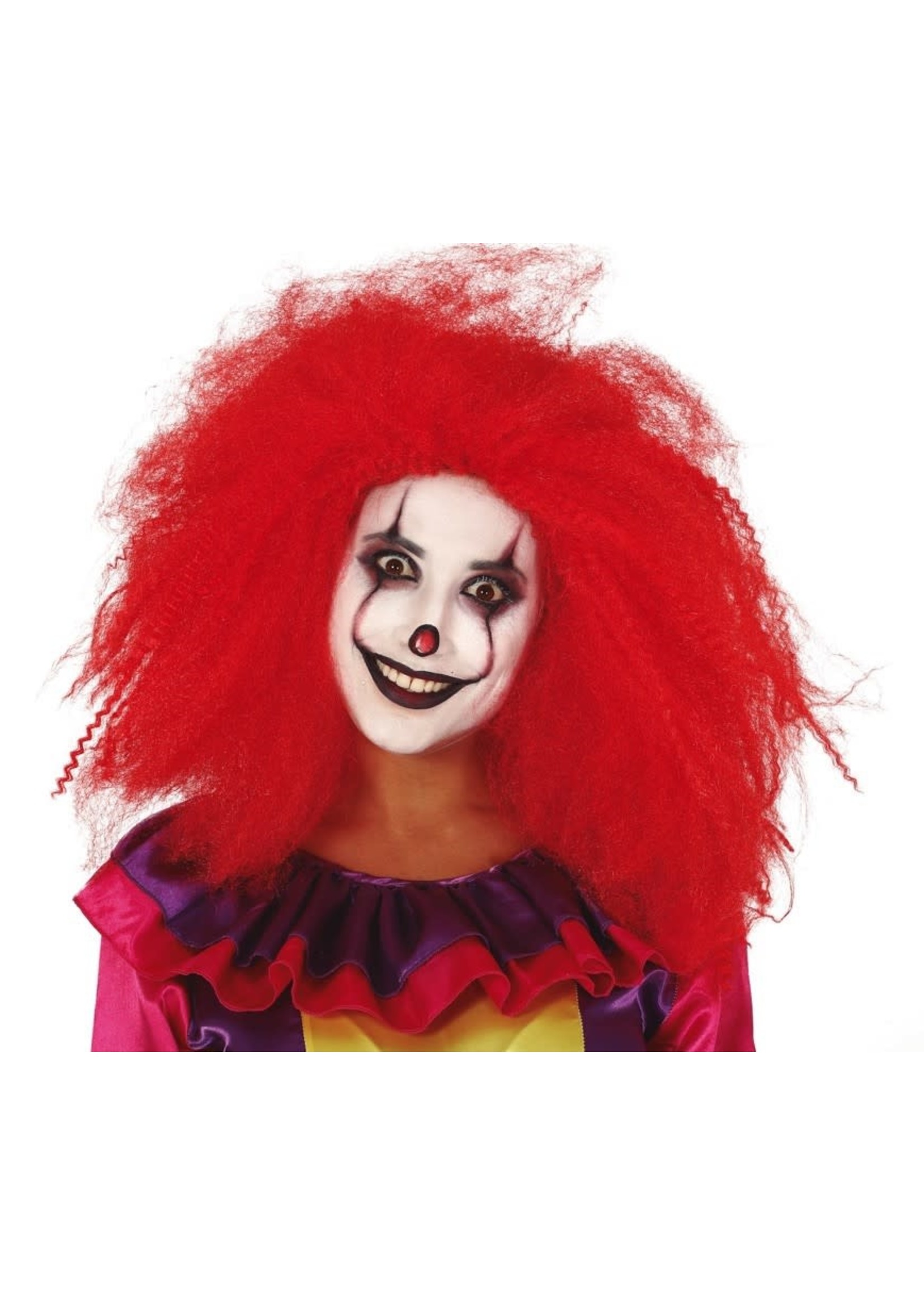 Feestkleding Breda Pruik scary clown dames