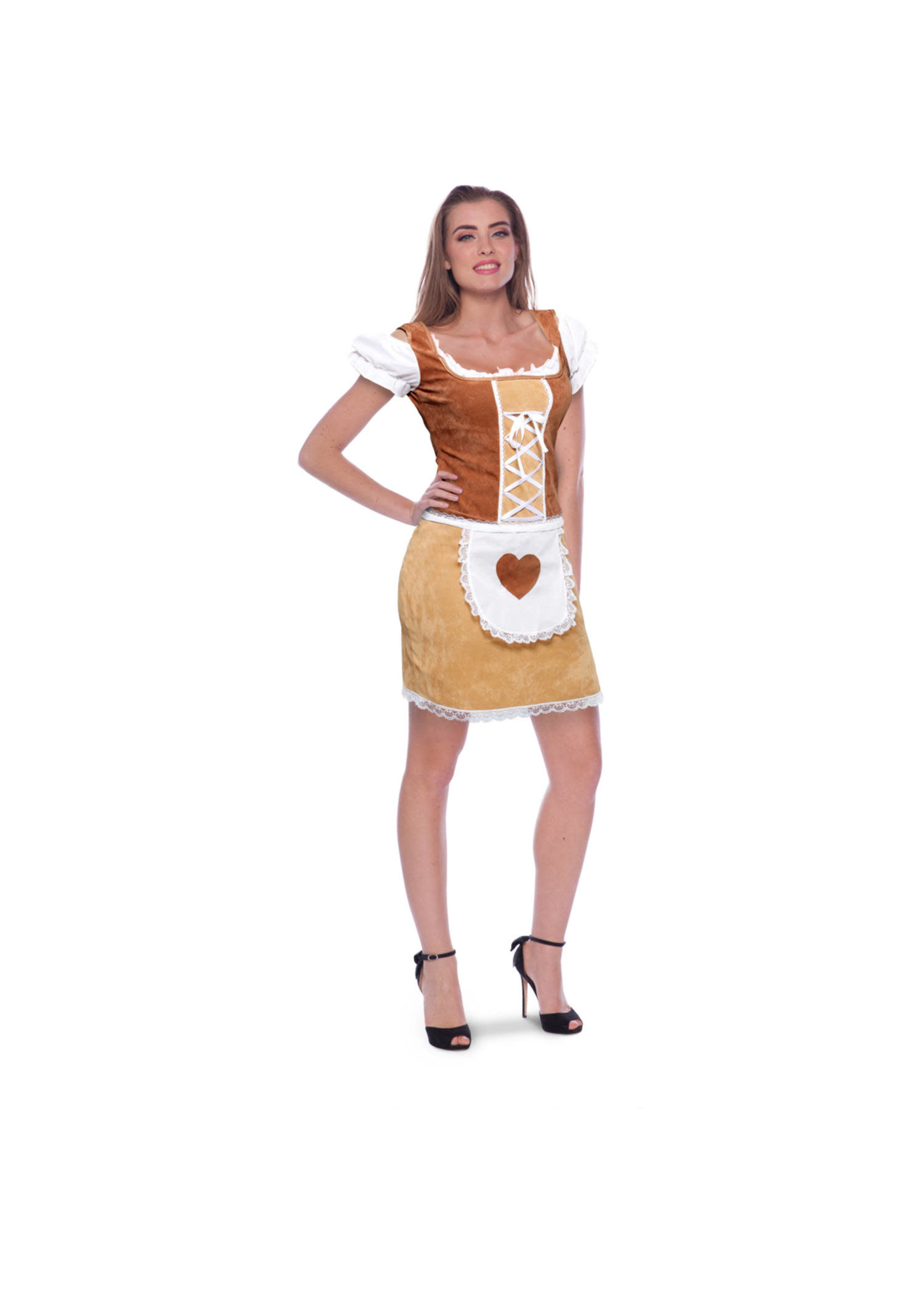 Feestkleding Breda Dirndl Jurk Bruin