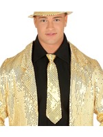 Fiestas Guirca Stropdas goud  met pailletten