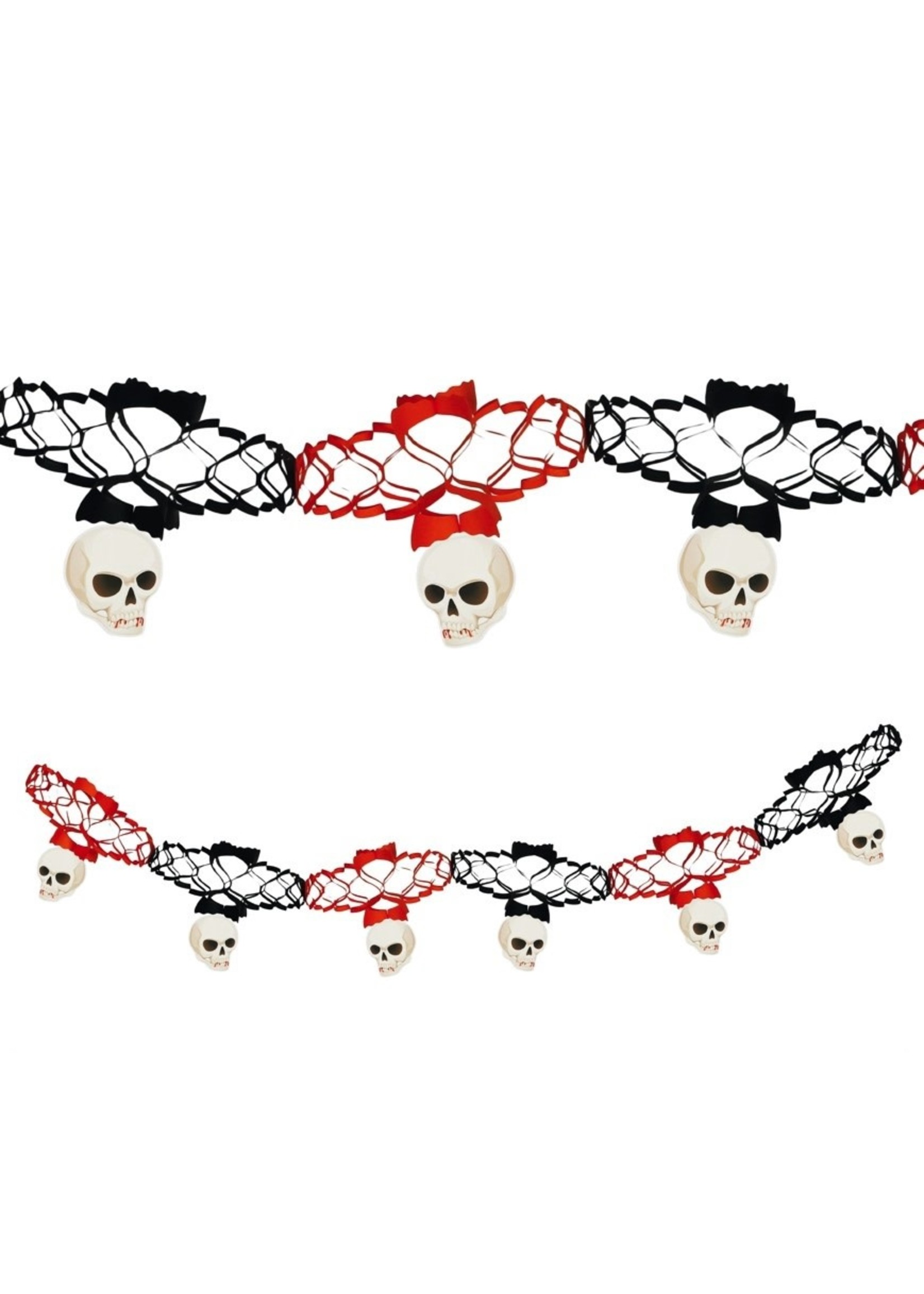 Fiestas Guirca Slinger Halloween met schedels