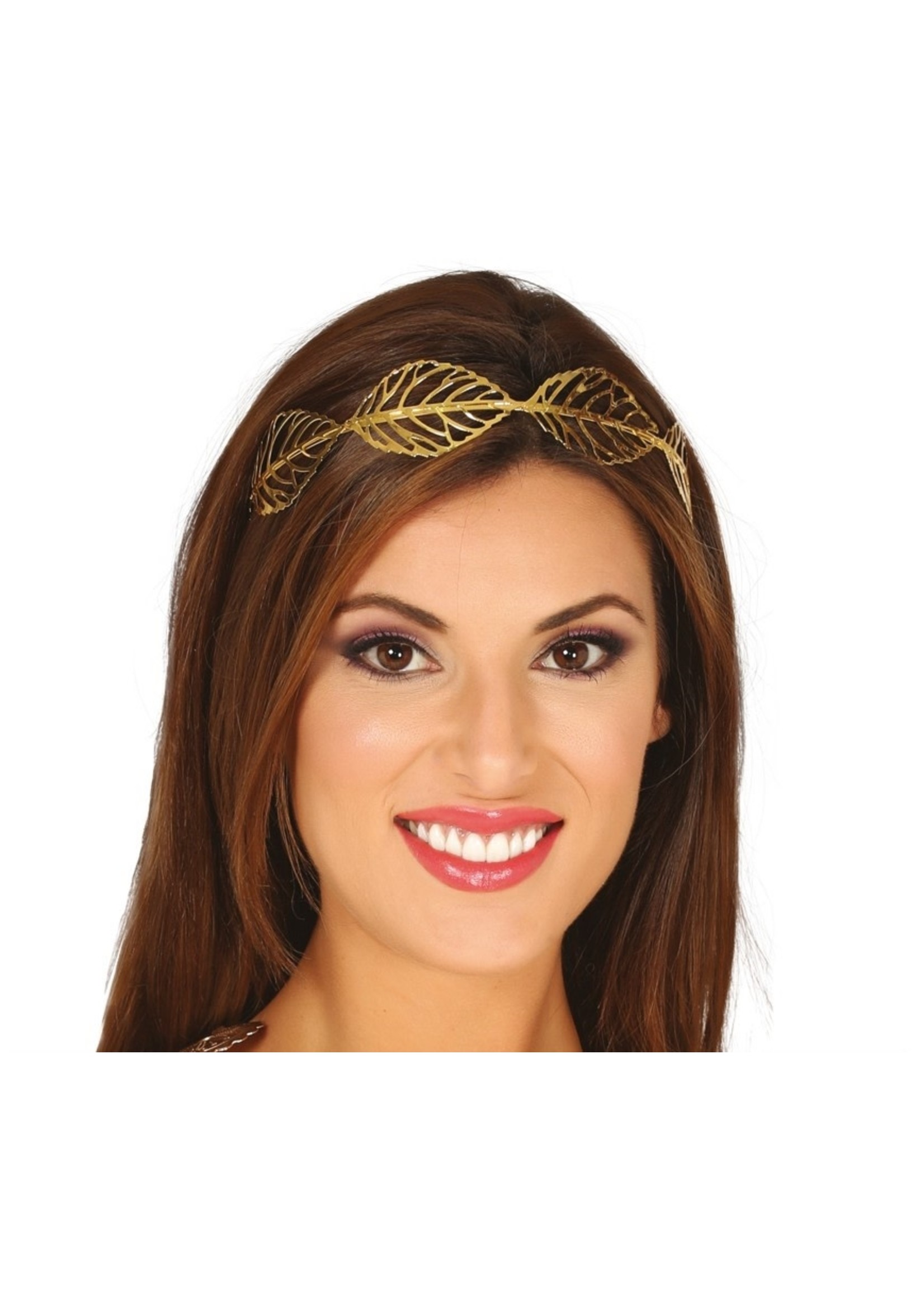 Fiestas Guirca Diadeem met gouden bladeren