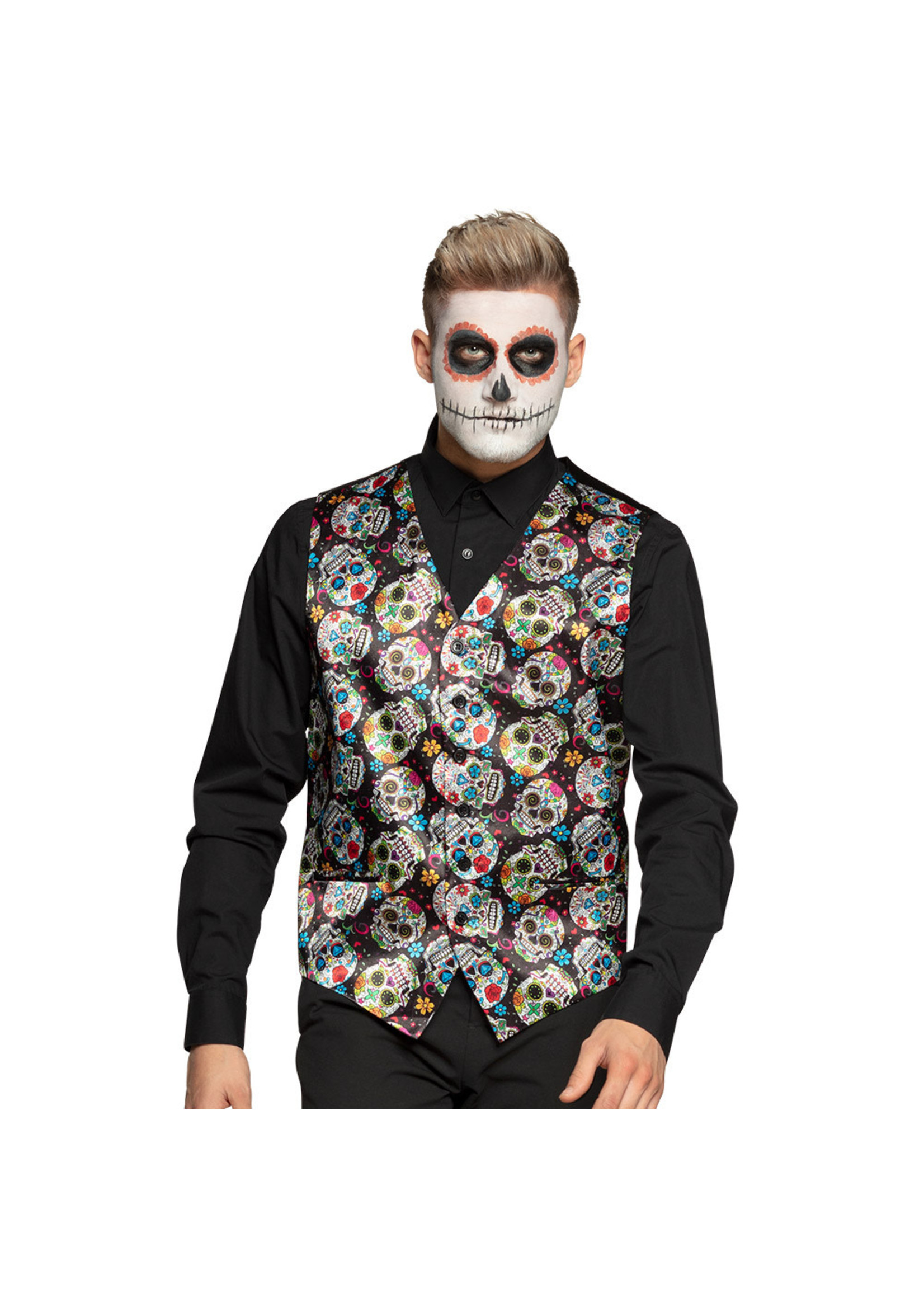 Feestkleding Breda Gilet Day of the dead