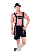 Feestkleding Breda Tiroler broek Johann Zwart kort