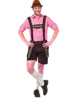 Feestkleding Breda Tiroler broek Johann Donkerbruin kort