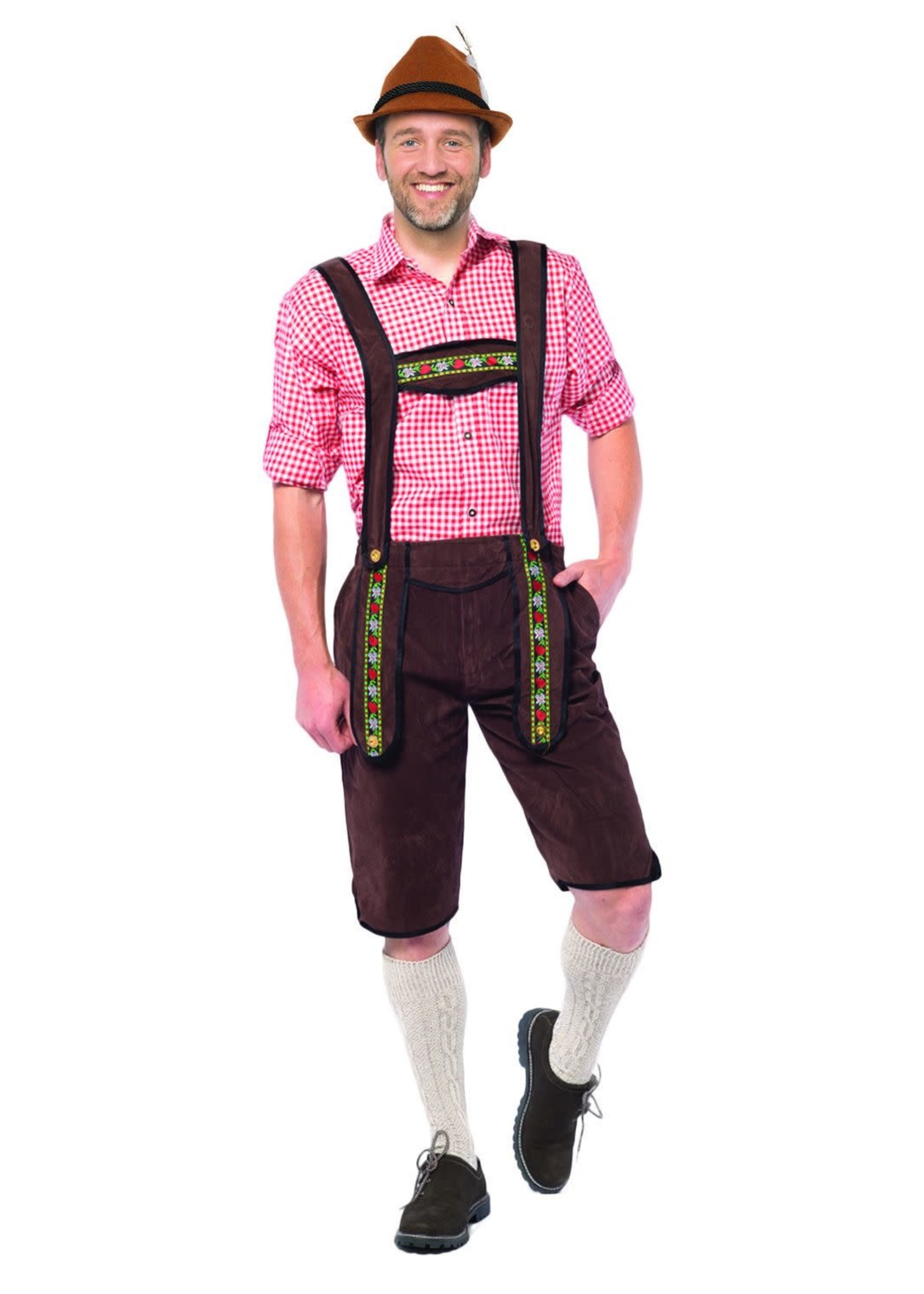 Feestkleding Breda Tiroler broek Johann Donkerbruin lang