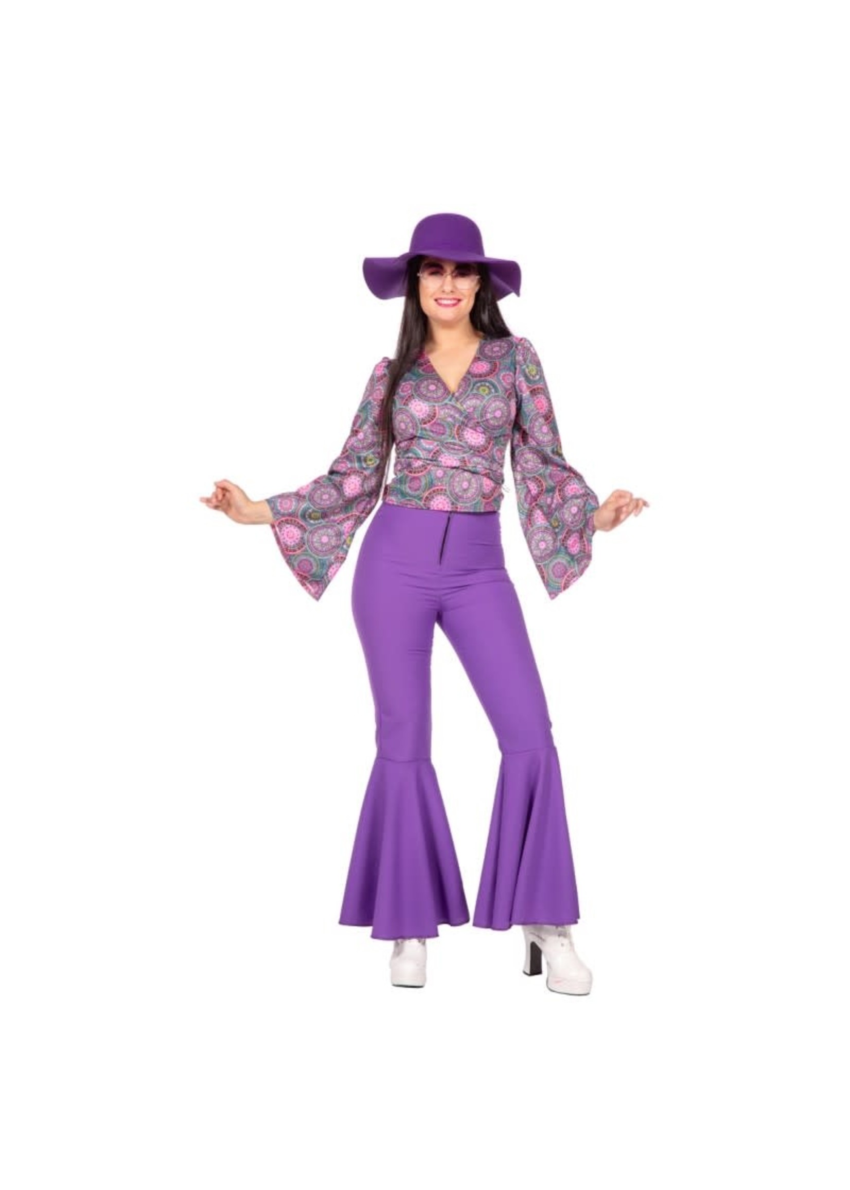 Wilbers & Wilbers Blouse flower power paars