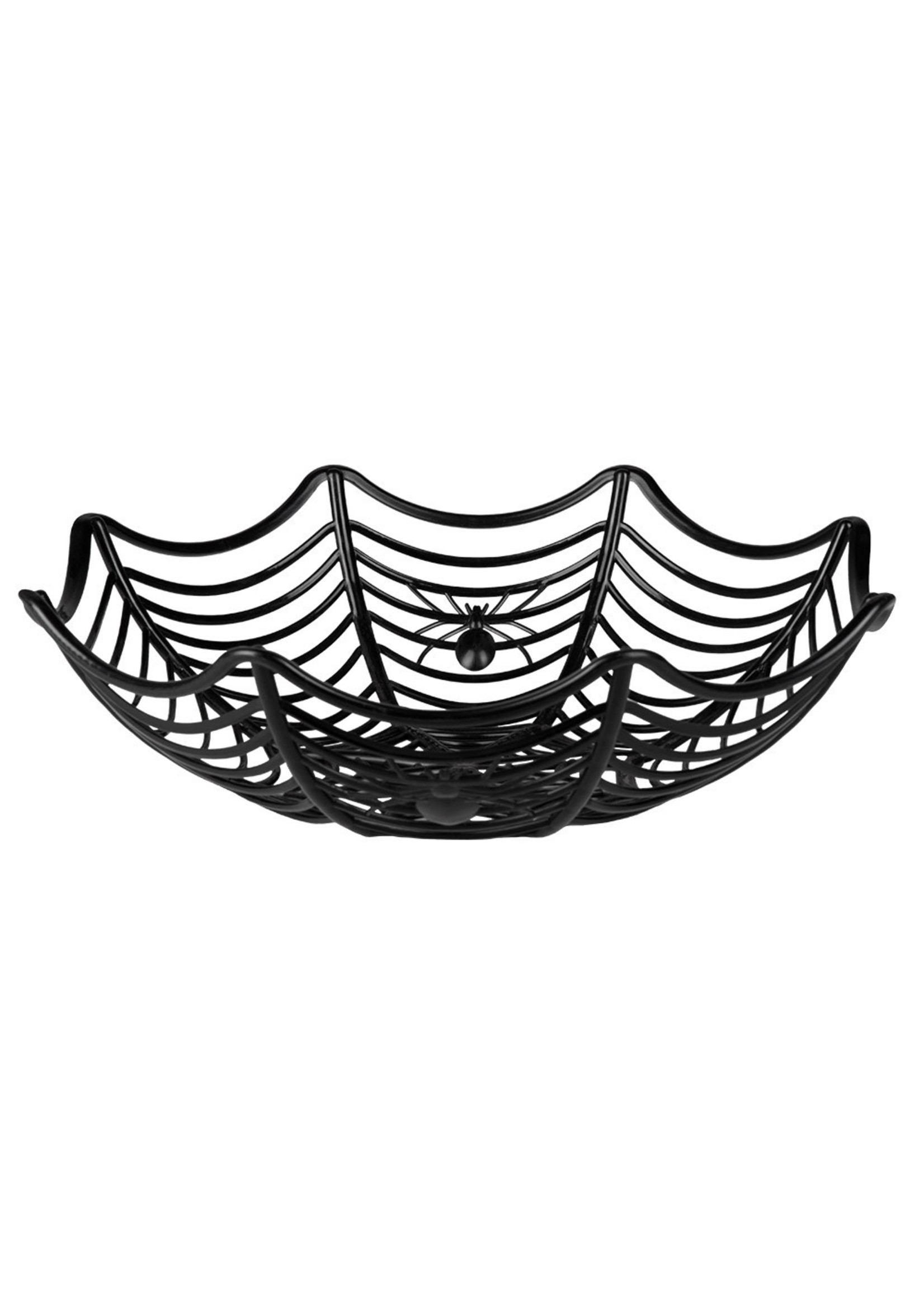 Feestkleding Breda Mand Halloween spinnenweb vorm zwart