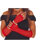 Fiestas Guirca Handschoenen visnet lang rood