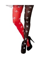 Fiestas Guirca Panty piraten rood en zwart